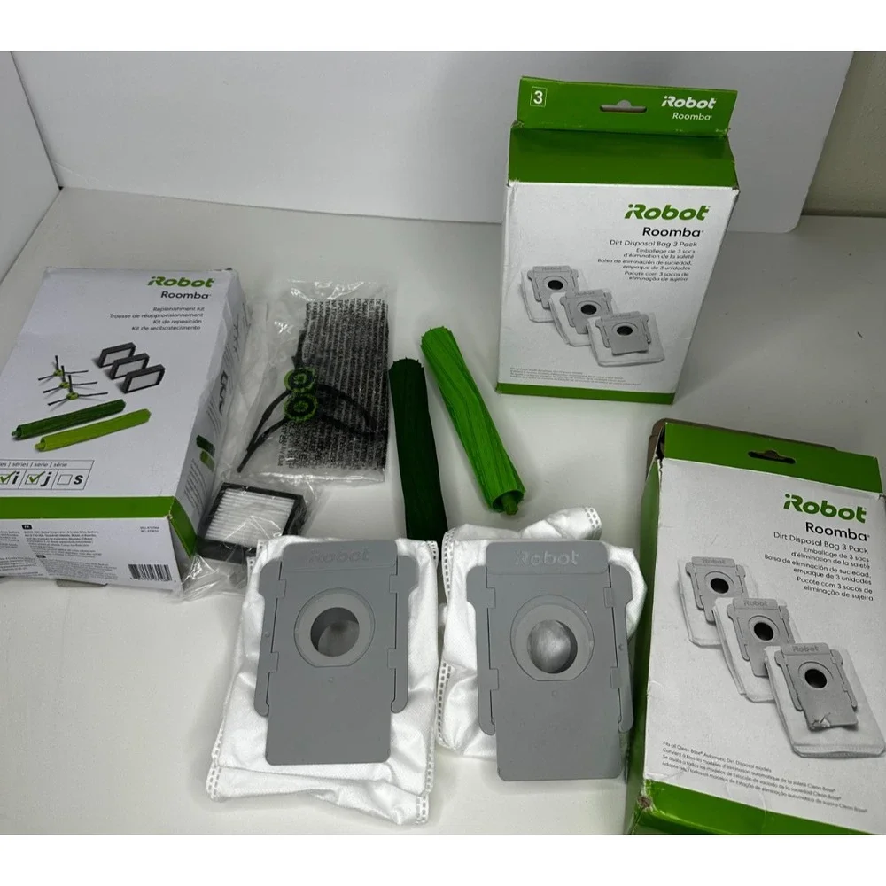 iRobot Roomba 5 Disposable Dirt Bags Brush Roller Filter Lot Replacement NEW